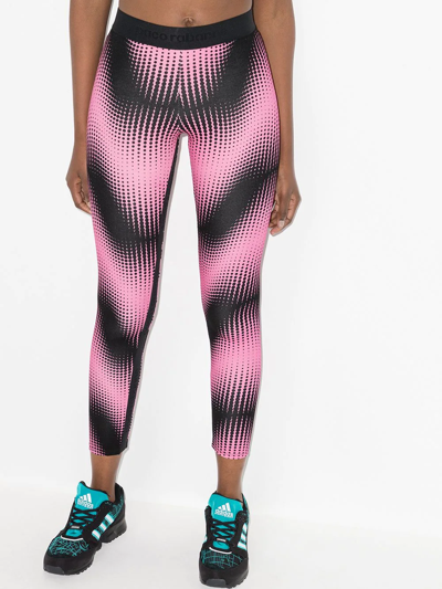 Rabanne X Fondation Vasarely Pinch Echo Bodyline Leggings In Pink