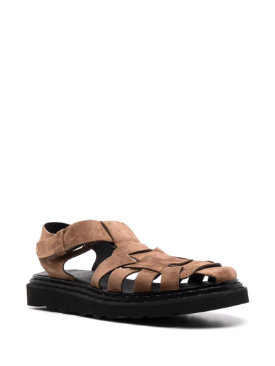 Shop Officine Creative Strappy Leather Sandals In Brown