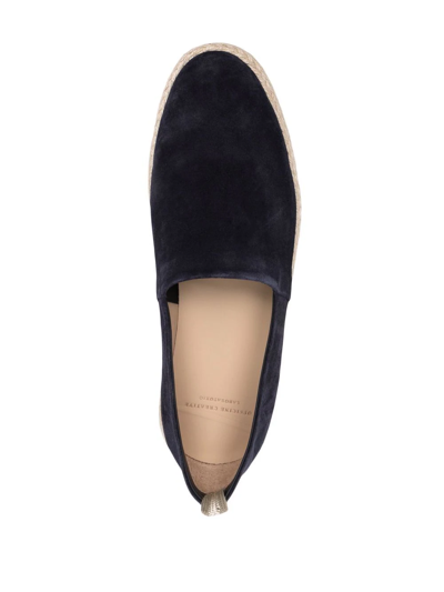 Officine Creative Black Roped 001 Espadrilles In Blue