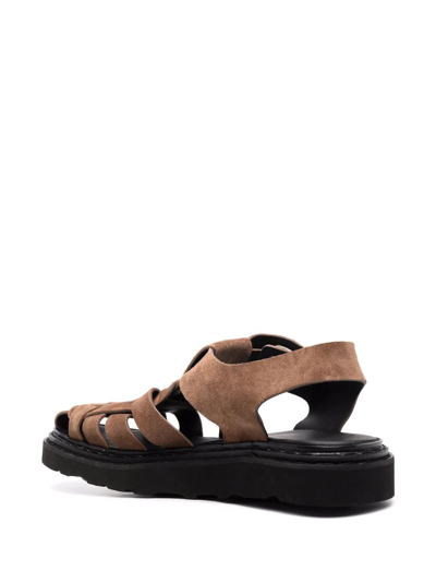 Shop Officine Creative Strappy Leather Sandals In Brown