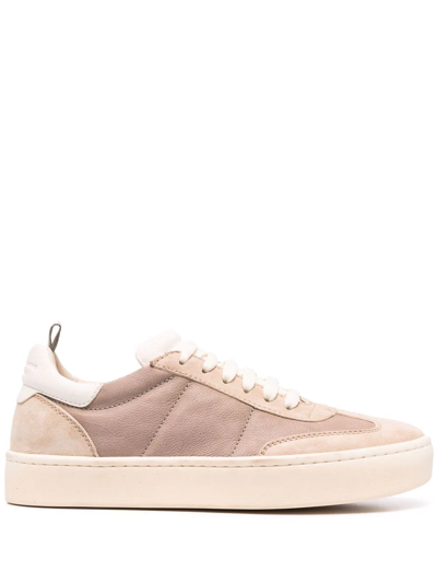 Officine Creative Kombined Low-top Sneakers In Neutrals