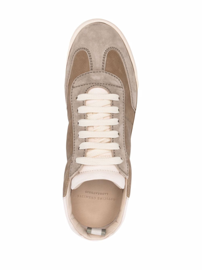 Officine Creative Kombined Low-top Sneakers In Green