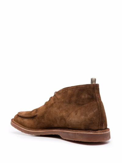 Shop Officine Creative Kent Leather Boots In Brown