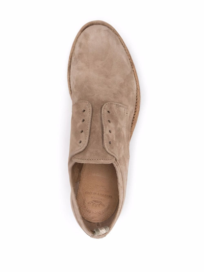 Shop Officine Creative Lexikon Suede Oxford Shoes In Neutrals