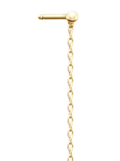 Shop Tasaki 18kt Yellow Gold Collection Line Comet Plus Diamond Drop Earrings