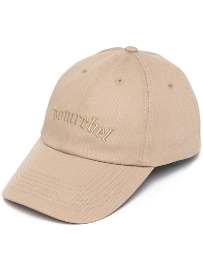 Shop Domrebel Gothic Embroidered-logo Cap In Brown