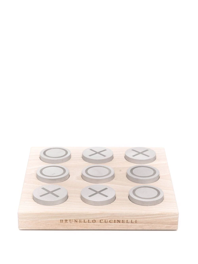 Brunello Cucinelli Knots And Crosses Game In Neutrals