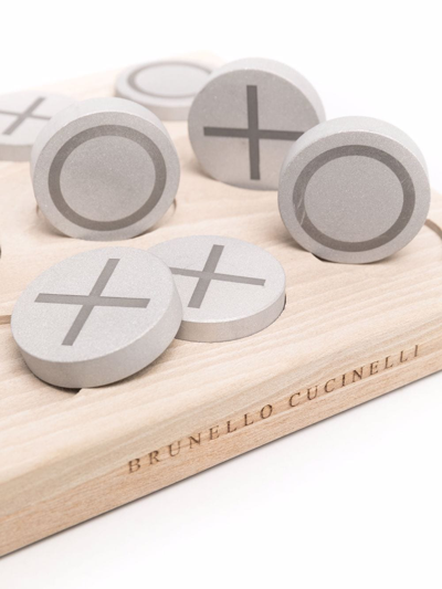 Brunello Cucinelli Knots And Crosses Game In Neutrals