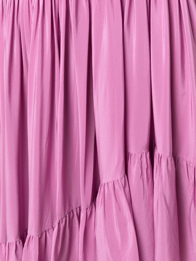 Shop Marni Asymmetric High-low Hem Skirt In Purple
