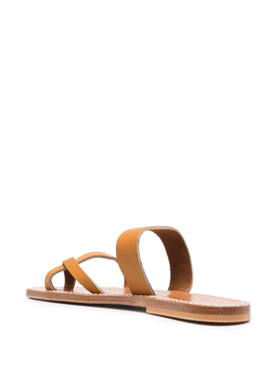 Shop Kjacques Tonkin Strappy Sandals In Neutrals
