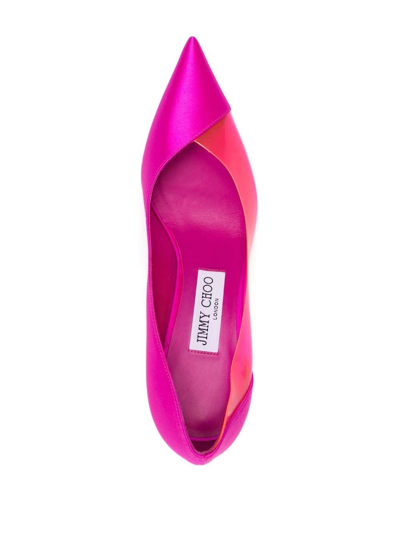 Shop Jimmy Choo Cass 95mm Pumps In Pink