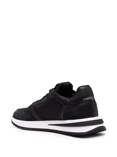 Shop Philippe Model Paris Tropez 2.1 Lace-up Sneakers In Black