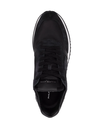 Philippe Model Tropez 2.1 Sneakers In Black Suede And Fabric In Black