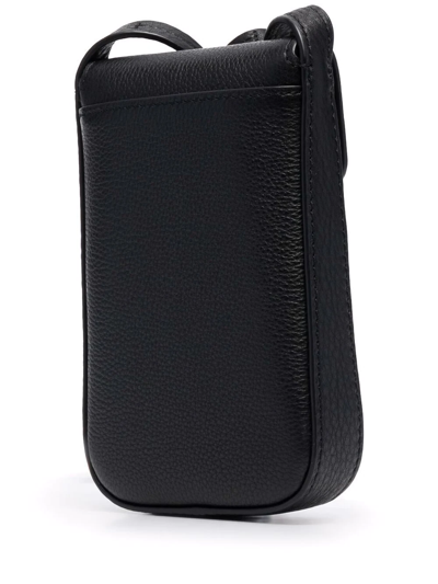 Shop Tory Burch Miller Phone Crossbody Bag In Black