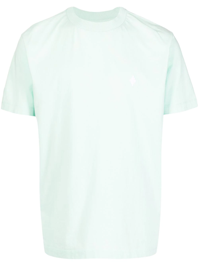 Shop Marcelo Burlon County Of Milan Cross-motif T-shirt In Green