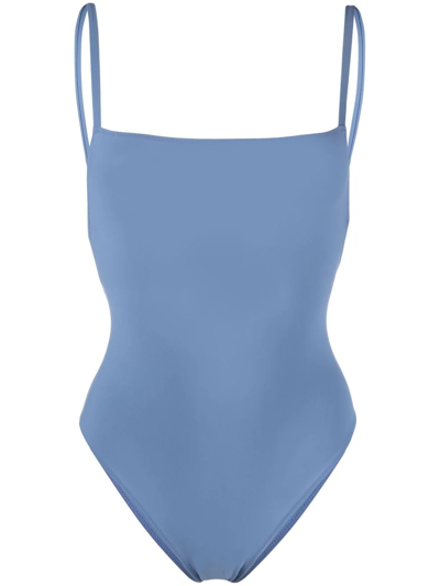 Shop Lido Spaghetti-strap Swimsuit In Blue