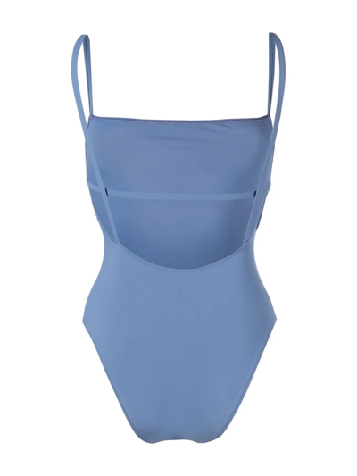 Shop Lido Spaghetti-strap Swimsuit In Blue