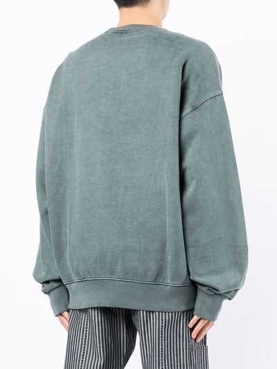 Carhartt Chest Logo-patch Sweatshirt In Green