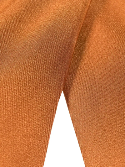 Noire Swimwear High-shine Triangle-cup Bikini Set In Orange