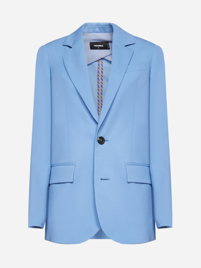 Shop Dsquared2 Wool-blend Single-breasted Blazer
