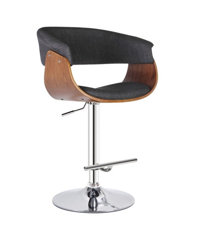 Shop Ac Pacific Modern Swivel-adjustable Barstool With Armrests