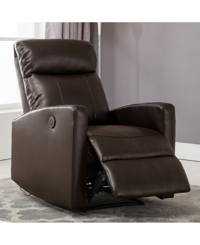 Shop Ac Pacific Sean Modern Infused Small Power Reading Recliner