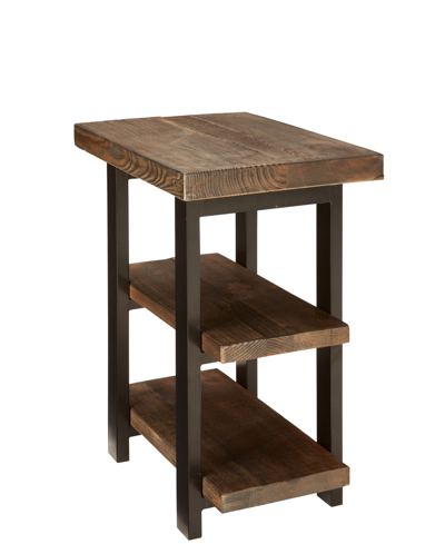 Shop Alaterre Furniture Pomona Metal And Reclaimed Wood 2-shelf End Table