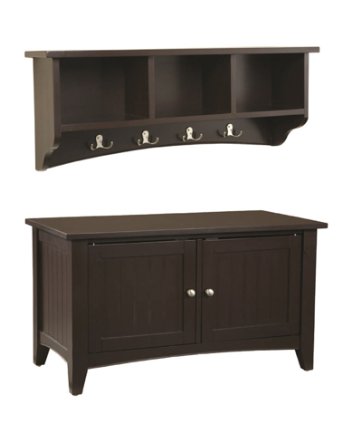 Shop Alaterre Furniture Shaker Cottage Storage Coat Hook With Cabinet Bench Set