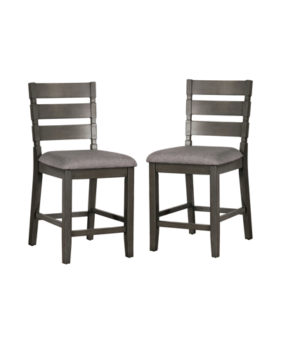Shop Furniture Of America Twilight Padded Seat Counter Chair (set Of 2)