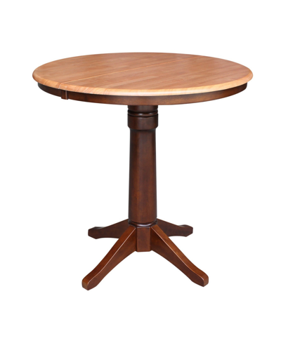 Shop International Concepts 36" Round Top Pedestal Table With 12" Leaf