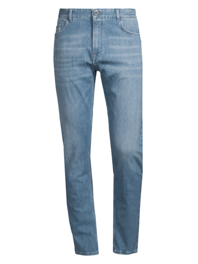 Shop Isaia Men's The Barchetta Jeans In Light Wash