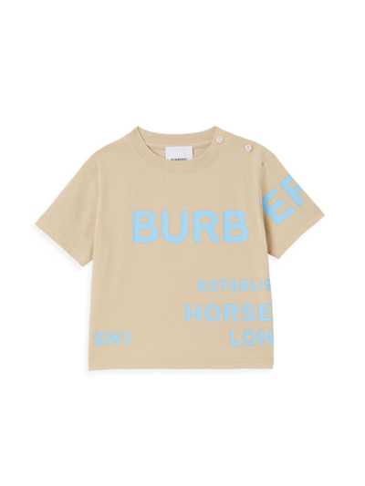 Shop Burberry Baby's & Little Kid's Logo T-shirt In Soft Fawn