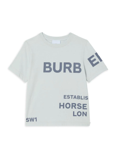 Shop Burberry Little Kid's & Kid's Logo Cotton T-shirt In Sterling Grey