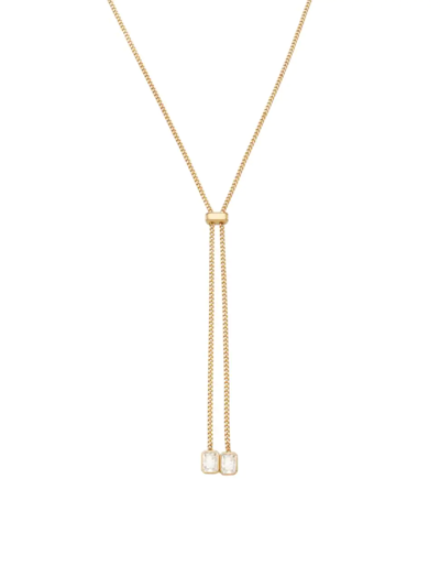 Shop Adriana Orsini Women's Elevate 18k Gold-plated & Cubic Zirconia Lariat Necklace