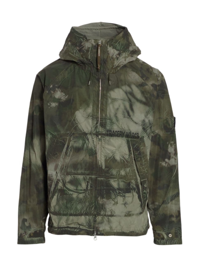 Shop C.p. Company Men's Tracery Hooded Jacket In Burnt Olive