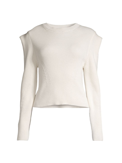 Shop Hugo Boss Women's Fudda Knit Sweater In Soft Cream