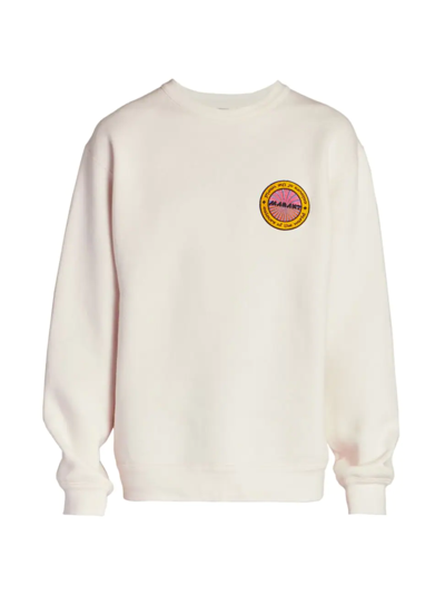 Shop Isabel Marant Men's Mikolo Cotton-blend Crewneck Sweatshirt In Light Pink