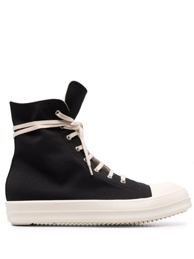Rick Owens Drkshdw Drkshdw By Rick Owens Hollywood High Top Sneakers Black And Milk