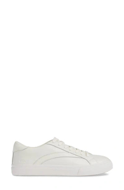 Shop Madewell Sidewalk Low Top Sneaker In Pale Parchment Leather