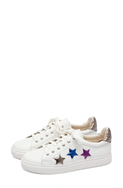 Shop Lisa Vicky Brave Sneaker In White/ Silver Leather