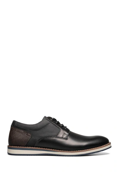 Shop Nunn Bush Circuit Leather Plain Toe Derby In Black Multi