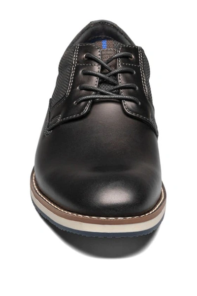 Shop Nunn Bush Circuit Leather Plain Toe Derby In Black Multi