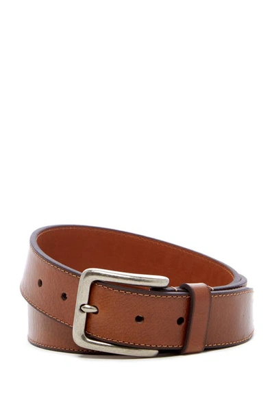 Shop Boconi Leather Belt In Tan Total