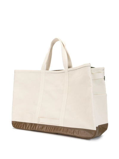 Shop As2ov Alberton Canvas Tote Bag In White