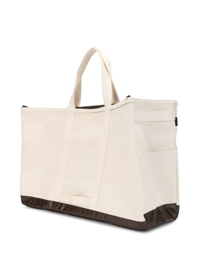 Shop As2ov Alberton Canvas Tote Bag In White