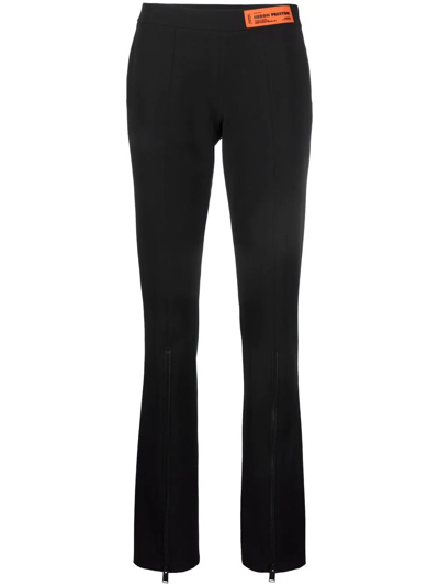 Shop Heron Preston Gabardine Strech Trousers In Black