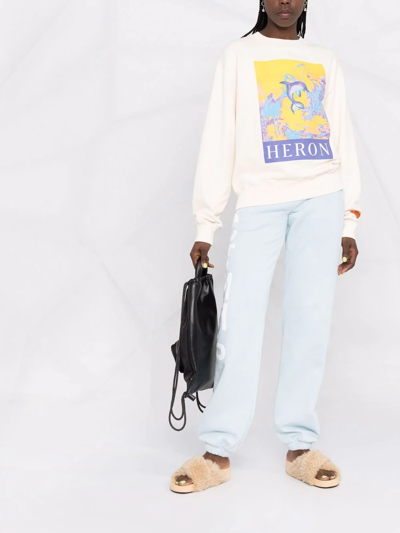 Shop Heron Preston Стиль-logo Track Pants In Blue