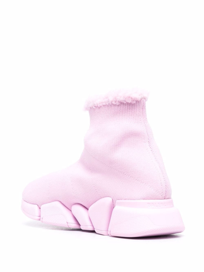 Shop Balenciaga Speed 2.0 Sock-style Sneakers In Pink