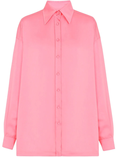 Shop Dolce & Gabbana Long-sleeve Buttoned Shirt In Pink