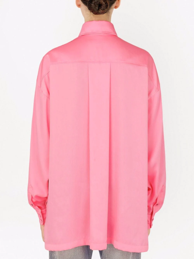 Shop Dolce & Gabbana Long-sleeve Buttoned Shirt In Pink